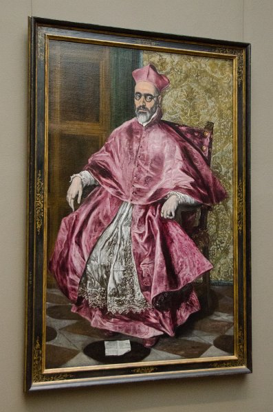 Manhattan032611-1906-2.jpg - "Portrait of a Cardinal, Probably Cardinal Don Fernando Nino de Guevara," oil on canvas painting by El Greco, ca 1600