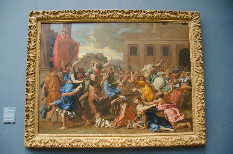 Manhattan032611-1909-2.jpg - "The Abduction of the Sabine Women," oil on canvas painting by Nicolas Poussin, 1633-34.