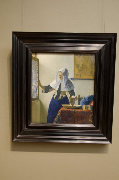 Manhattan032611-1913-2.jpg - "Young Woman with a Water Pitcher," oil on canvas painting by Johannes Vermeer, 1660s., 1660s.