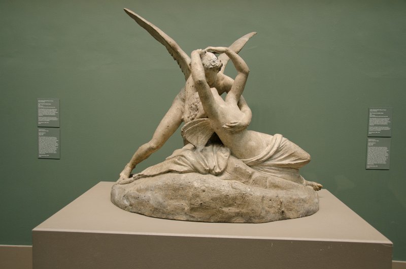 Manhattan032611-1928-2.jpg - "Cupid and Psyche," plaster model statue by Antonio Canova, 1794.