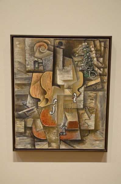 Manhattan032611-2004.jpg - "Violin and Grapes," oil on canvas painting by Pablo Picasso, 1912