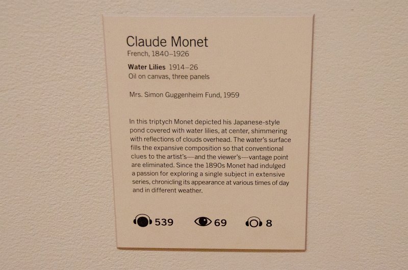 Manhattan032611-2015.jpg - "Water Lilies," oil on canvas, three panels painting by Claude Monet, 1914-26