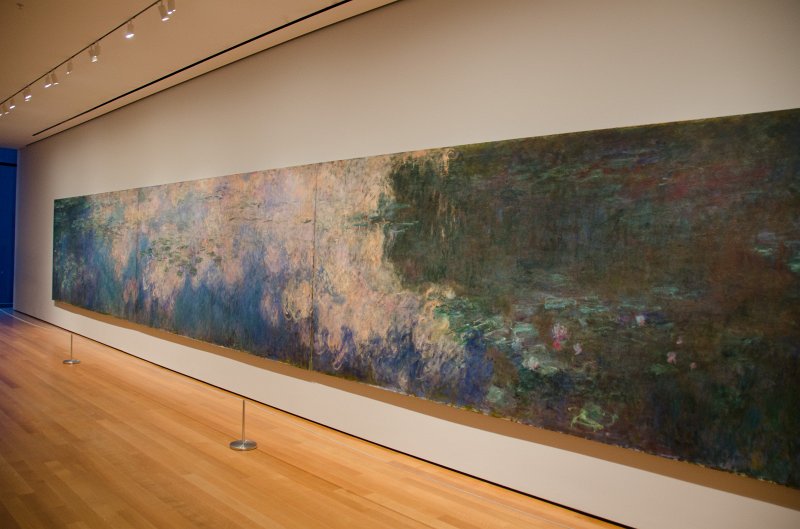 Manhattan032611-2016.jpg - "Water Lilies," oil on canvas, three panels painting by Claude Monet, 1914-26