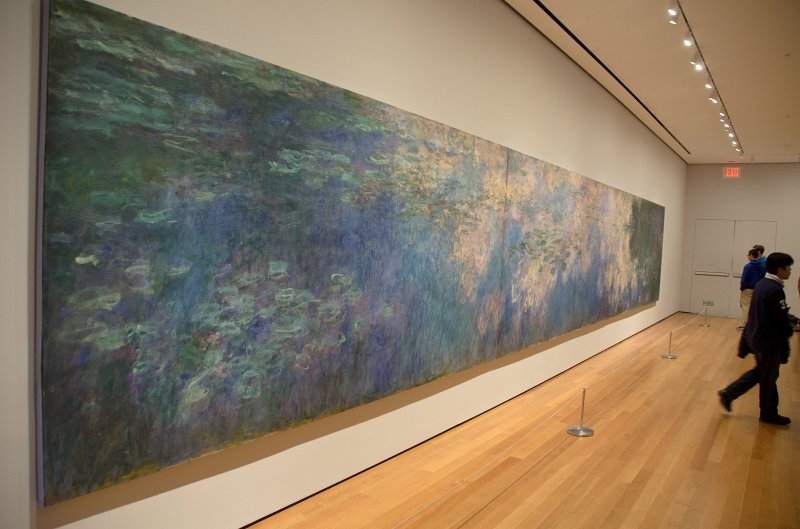 Manhattan032611-2020.jpg - "Water Lilies," oil on canvas, three panels painting by Claude Monet, 1914-26