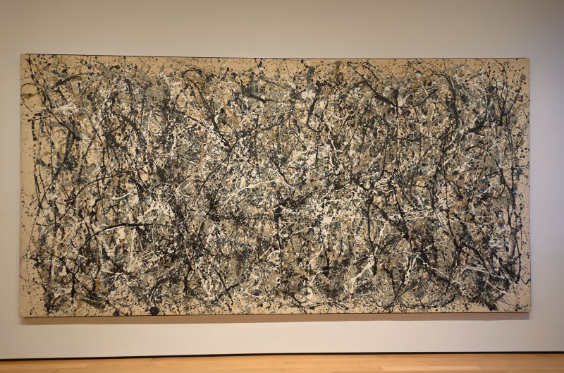 Manhattan032611-2042.jpg - "One: Number 31, 1950," painting by Jackson Pollock, 1950.