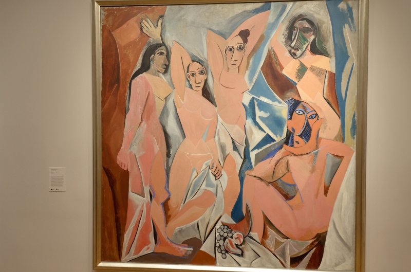 Manhattan032611-2007.jpg - "Les Demoiselles d"Avignon," oil on canvas painting by Pablo Picasso, 1907.