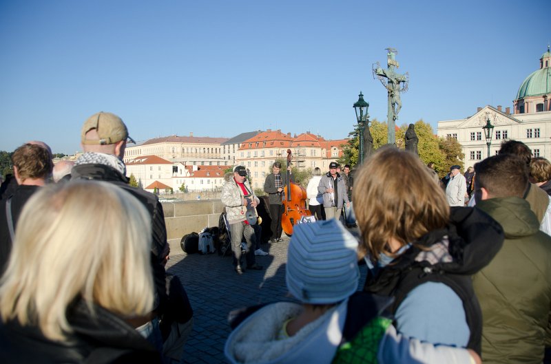 Prague101511-7128.jpg - Live band performing on the Karlův most / Charles Bridge