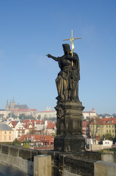 Prague101511-7200.jpg - St. John the Baptist by Josef Max, 1857. Karlův most / Charles Bridge