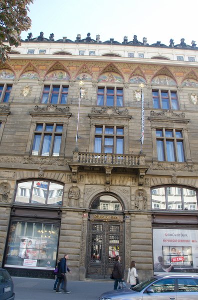 Prague101511-6763.jpg - Na Příkopě Street Unicredit Bank Building, near Mucha Museum