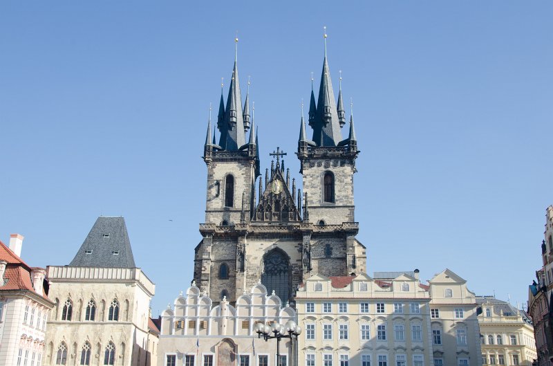 Prague101511-6712.jpg - Týnský Chrám / Church of Our Lady before Týn view from Old Town Square /  Staroměstské náměstí