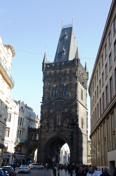 Prague101511-6751.jpg - Prašná brána / Powder Tower view fromCeletná ulice / Celetna street