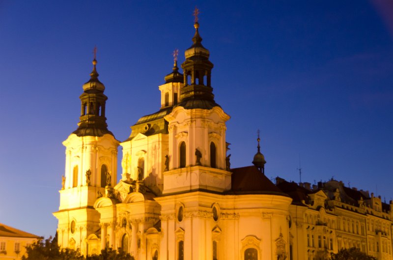 Prague101511-6828.jpg - Kostel sv. Mikuláse / St. Nicholas Church.      Baroque church, Old Town Square