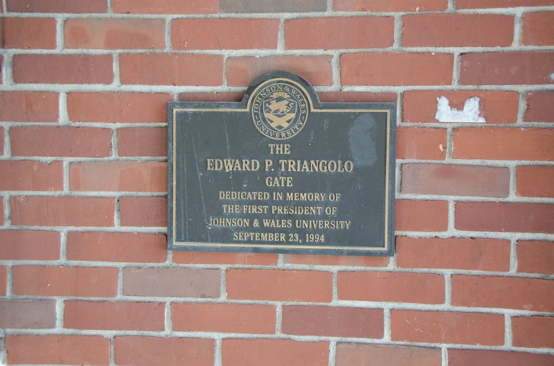 Providence060211-3376.jpg - Edward P. Triangolo Gate, Johnson & Wales University
