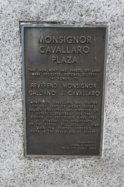 Providence060211-3268.jpg - Monsignor Cavallaro Plaza, Our Lady of Mt Carmel Church