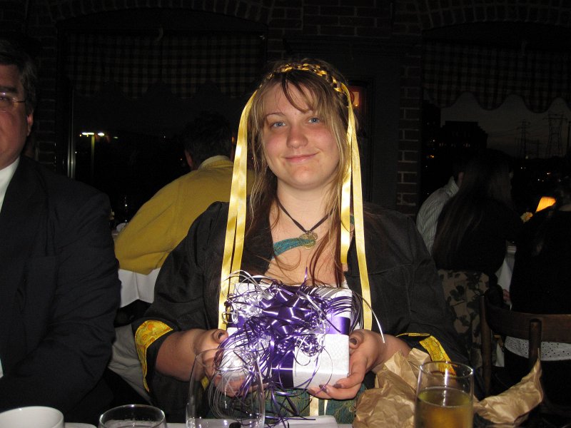 Providence060211-2597.jpg - Liz's nicely wrapped graducation present, dinner at Al Forno's