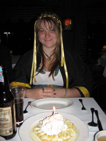 Providence060211-2601.jpg - Al Forno's gives graduates candles on their deserts!