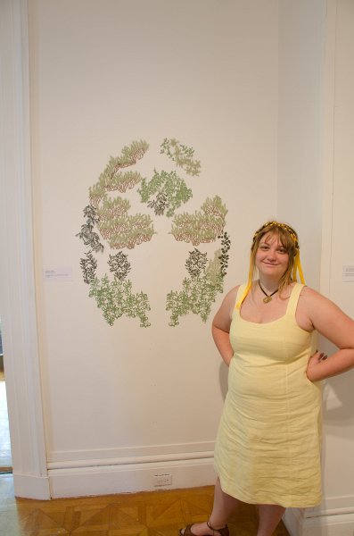 Providence060211-3438.jpg - Senior Invitational, Liz showing her work at Wood-Gerry Gallery