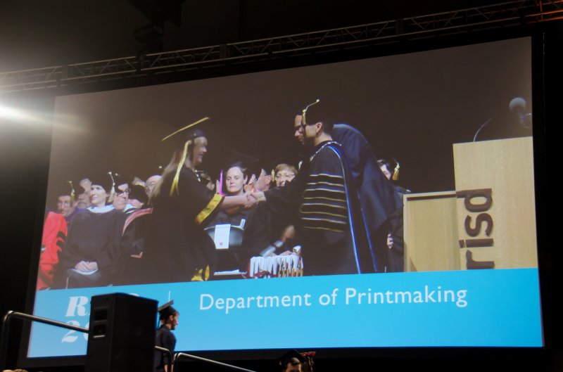 Providence060211-3618.jpg - Liz getting diploma, Department of Printmaking