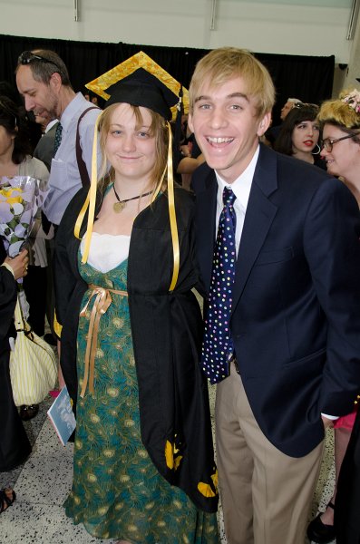 Providence060211-3652.jpg - Liz and Mike just after graduation ceremony
