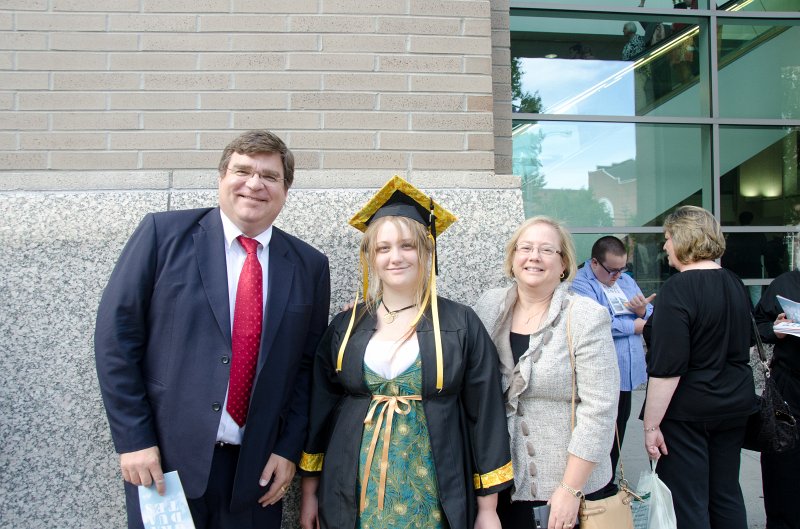 Providence060211-3659.jpg - Mom, Dad, and Liz outside the Graduation ceremony, held in the RI Convention Center