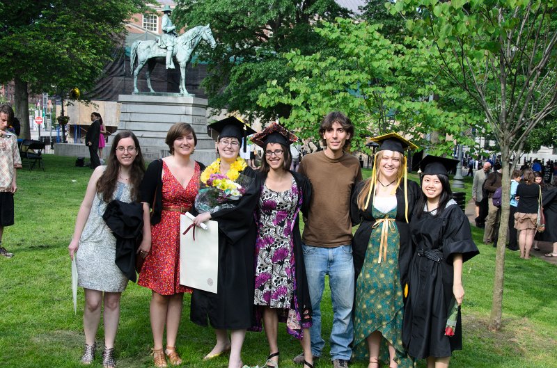 Providence060211-3669.jpg - Jessie, Sarah, Melissa, Bin, Dan, Liz, Sharon at Liz's Graduation Party at Burnside Park