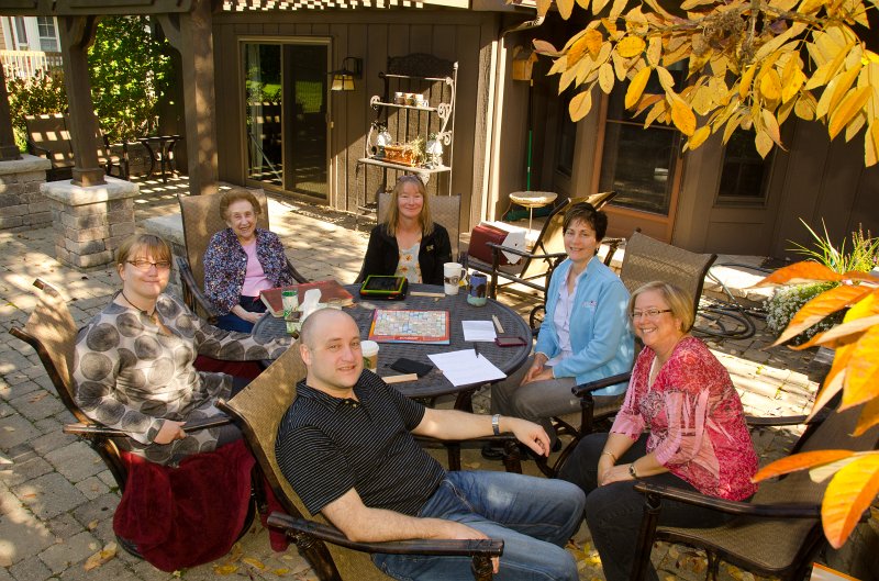 SueVickiBillVisitOct11-6305.jpg - Patio with Vicki, Sue, Bill