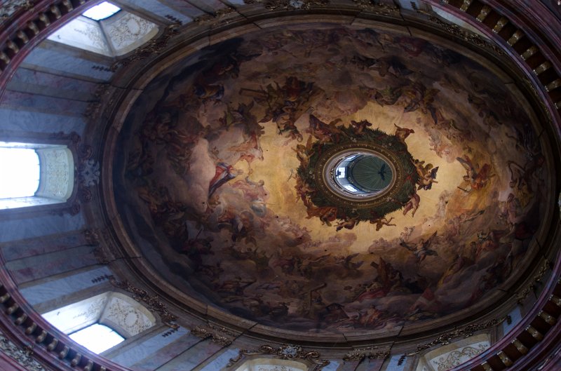 Vienna101311-6358.jpg - Kuppelfresko / Dome Fresco by By Johann Michael Rottmayr (1713-14), Peterskirche / St. Peter's Church