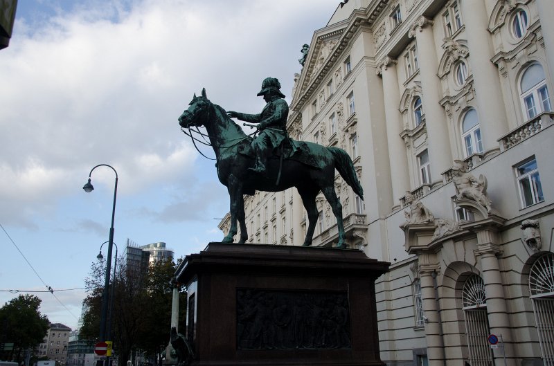 Vienna101311-6438.jpg - Joseph Radetzky von Radetz Memorial in front of Ministry of Defense building on Ringstraße
