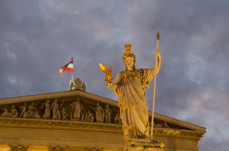 Vienna101311-6461.jpg - Austrian Parliament Building, Atina Statue