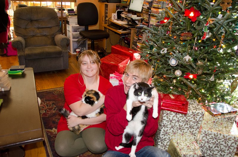 XmasDec11-7597.jpg - Christmas Eve pictures with the kitties