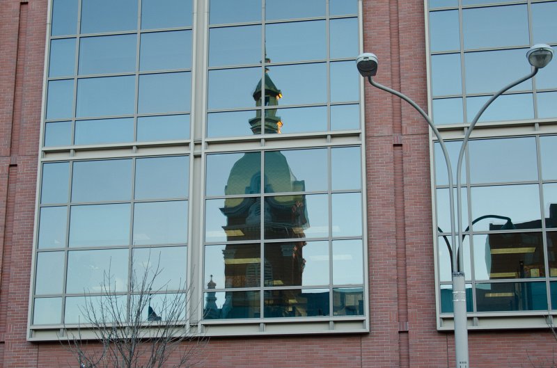 KansasCity022111-0881.jpg - Reflection of Cathedral, looking across Broadway Blvd
