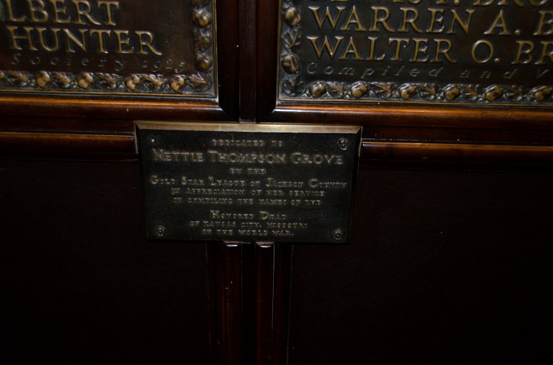KansasCity062011-3921.jpg - Bronze tablets of Kansas City citizens who died in WWI, Memory Hall