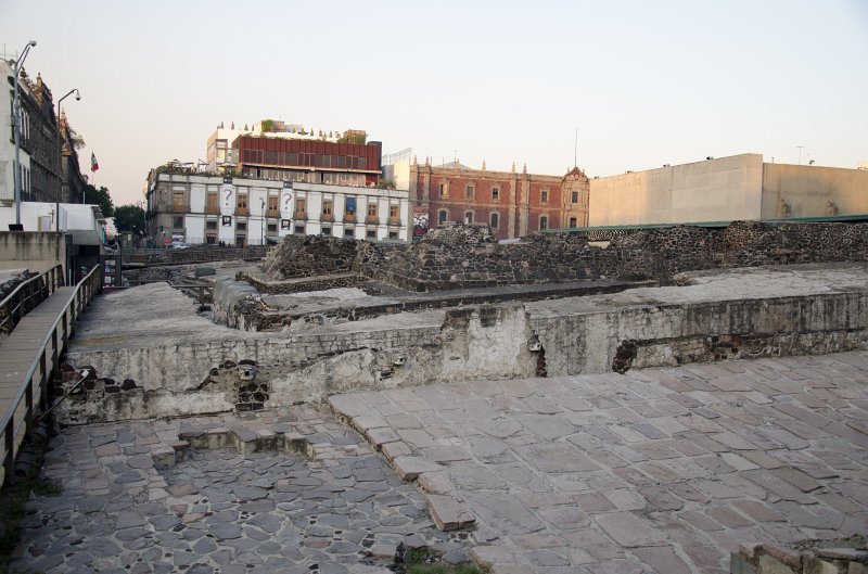 MexicoCity011011-0301.jpg - Archaeological site of Templo Mayor, part of the ruins of ancient Aztec city of Tenochtitlan.