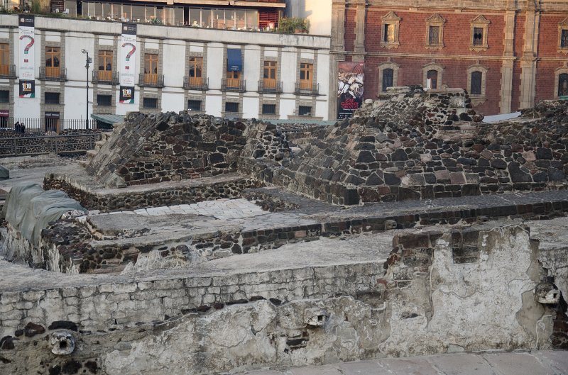 MexicoCity011011-0302.jpg - Archaeological site of Templo Mayor, part of the ruins of ancient Aztec city of Tenochtitlan.