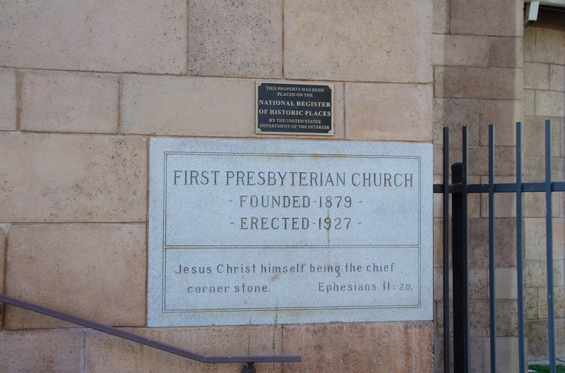 Phoenix042111-2339.jpg - Historic First Presbyterian Church: Founded 1879, Erected, 1927.