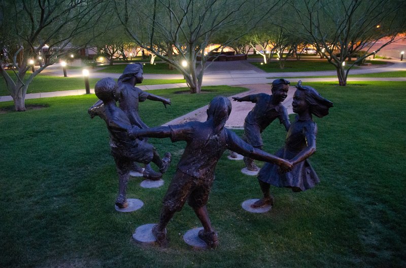Phoenix042111-2411.jpg - "Circle of Peace," bronze statue by Gary Price, Piper Plaza
