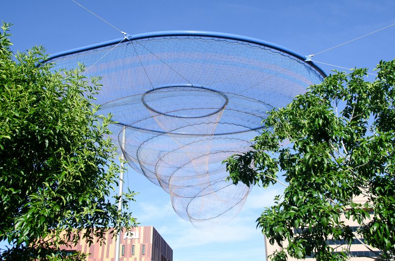 Phoenix042111-2317.jpg - City Space Park: "Her Secret is Patience," sculpture by Janet Echelman, 2009