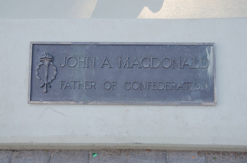 Regina081611-5074.jpg - "John A MacDonald, Father of Confederation," statue by Sonia de Grandmaison, 1967.