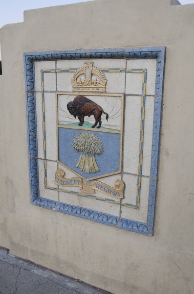 Regina081611-5164.jpg - Regina coat of arms, Albert Memorial Bridge