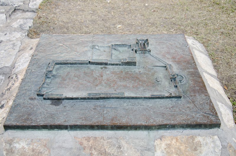 SanAntonio020711-0702.jpg - Map of the Alamo, 1836