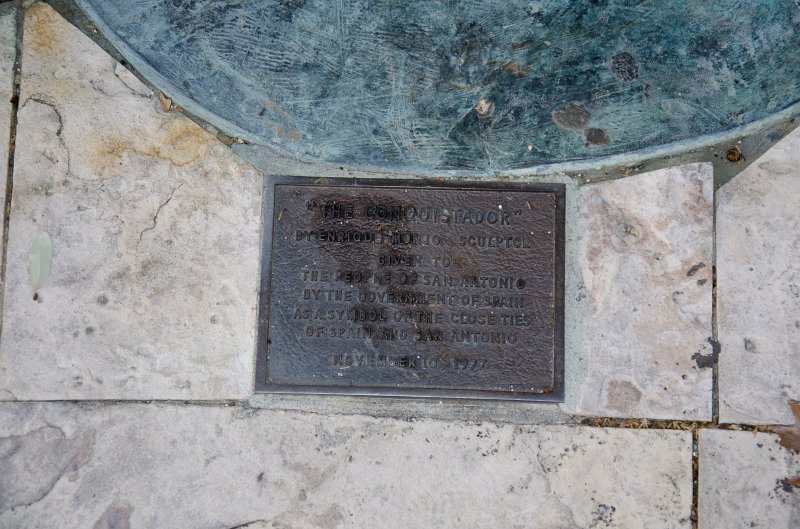 SanAntonio020711-0782.jpg - "The Conquistador" by Enrique Monjo, Sculptor, 1977.