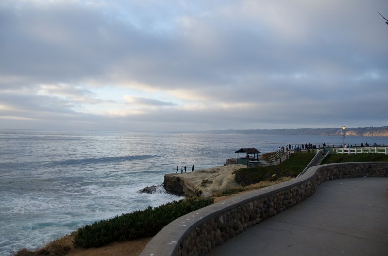 SanDiego062411-4729.jpg - Sunset after dinner on Saturday at the Scripps Park area of the La Jolla coastline