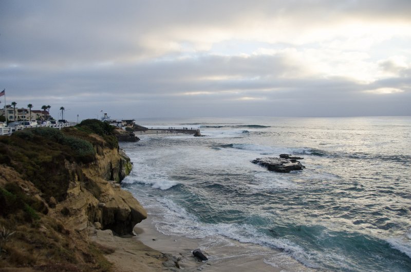 SanDiego062411-4728.jpg - Sunset after dinner on Saturday at the Scripps Park area of the La Jolla coastline