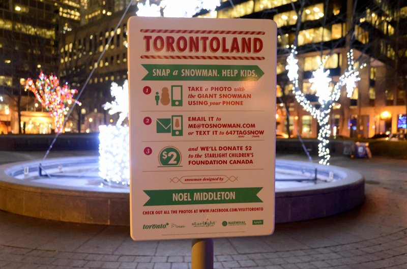 Toronto120611-7416.jpg - Torontoland, Snap a Snowman, Help Kids, Berczy Park.