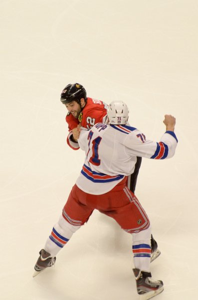 Blackhawks030912-9144.jpg - Rangers vs Hawks Hockey  at United Center