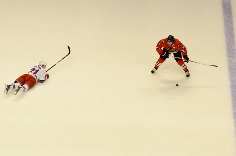 Blackhawks030912-9161.jpg - Rangers vs Hawks Hockey  at United Center