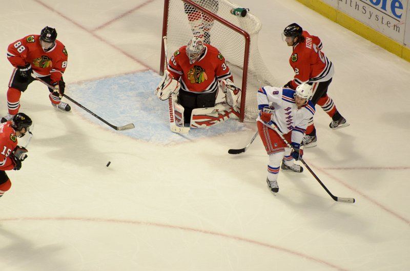 Blackhawks030912-9173.jpg - Rangers vs Hawks Hockey  at United Center