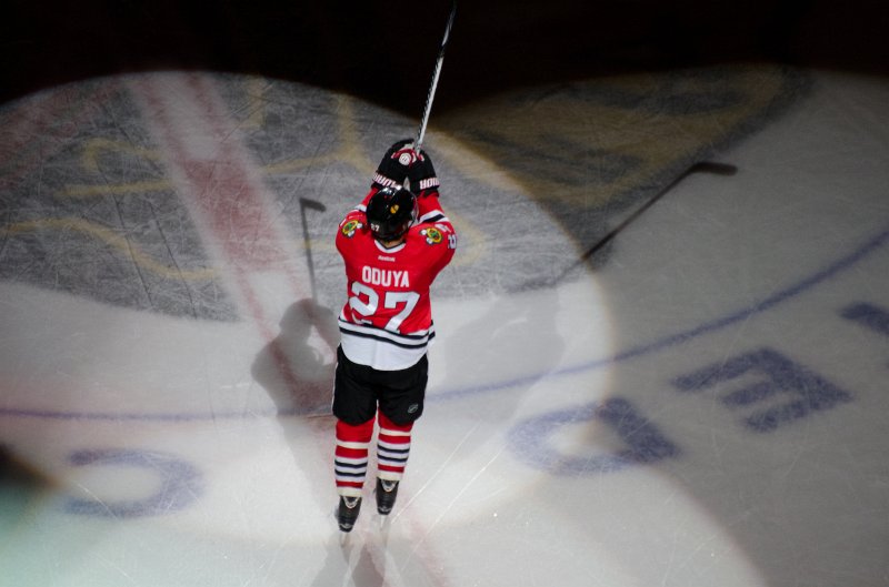 Blackhawks030912-9265.jpg - Rangers vs Hawks Hockey  at United Center