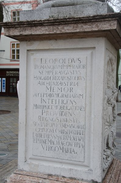 Bratislava012212-8298.jpg - Memorial Column to Virgin Mary, Main Square / Hlavné námestie