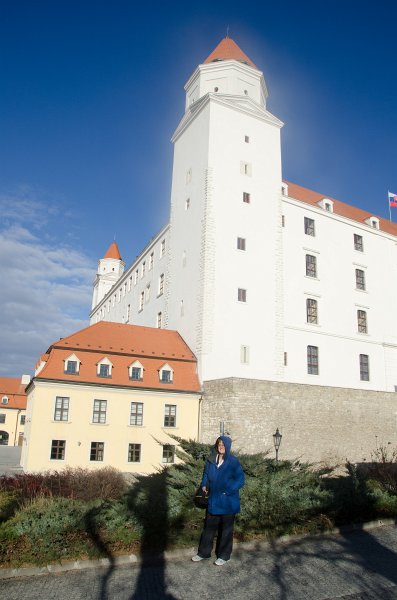 Bratislava012212-8368.jpg - Molly, South West side of Bratislava Castle / Bratislavský hrad